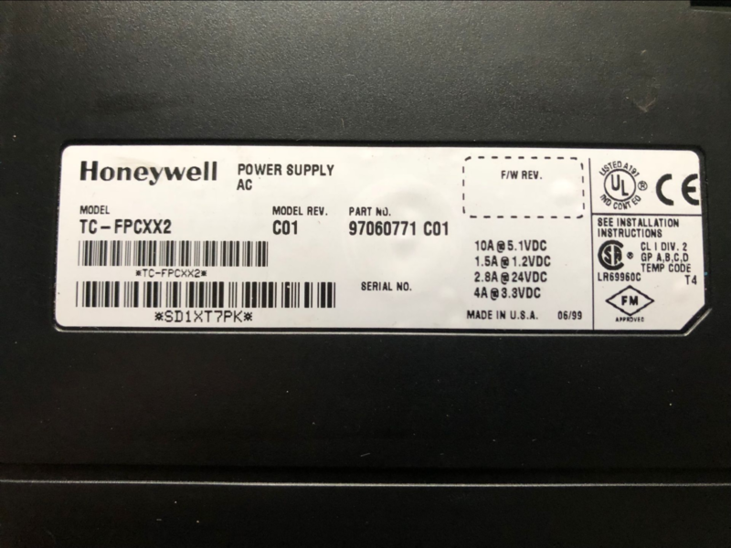 Honeywell TC-FRCXX2 POWER SUPPLY AC INPUT 95W [TC-FRCXX2] - £176.00